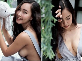 【蜗牛棋牌】這奶太狂!「洋裝露奶妹」衣服設計好大膽!側邊「白嫩圓乳」都跑出來啦!
