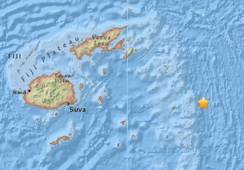 斐济以东海域发生8.2级地震 未发布海啸预警