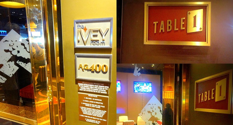 阿瑞尔酒店Ivey蜗牛棋牌室正式更名为“Table 1”