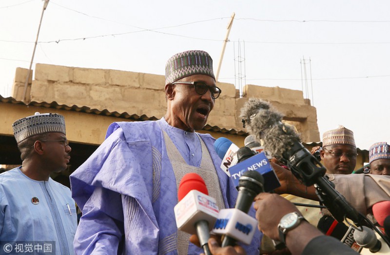 尼日利亚大选计票结束 现任总统布哈里选票胜出