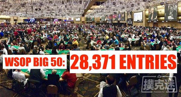 WSOP BIG50纪念赛事创下参赛人数最多新记录