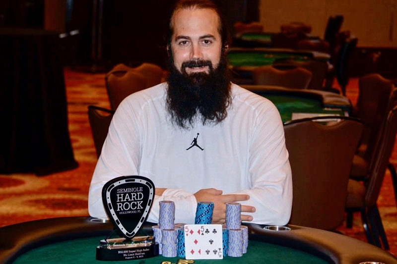 Jason Mercier取得2019赛米尔洛滚石蜗牛棋牌公开赛$50,000豪客赛冠军