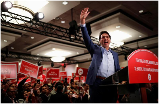 【蜗牛棋牌】特鲁多有点“惨”:参加竞选集会还得穿防弹背心