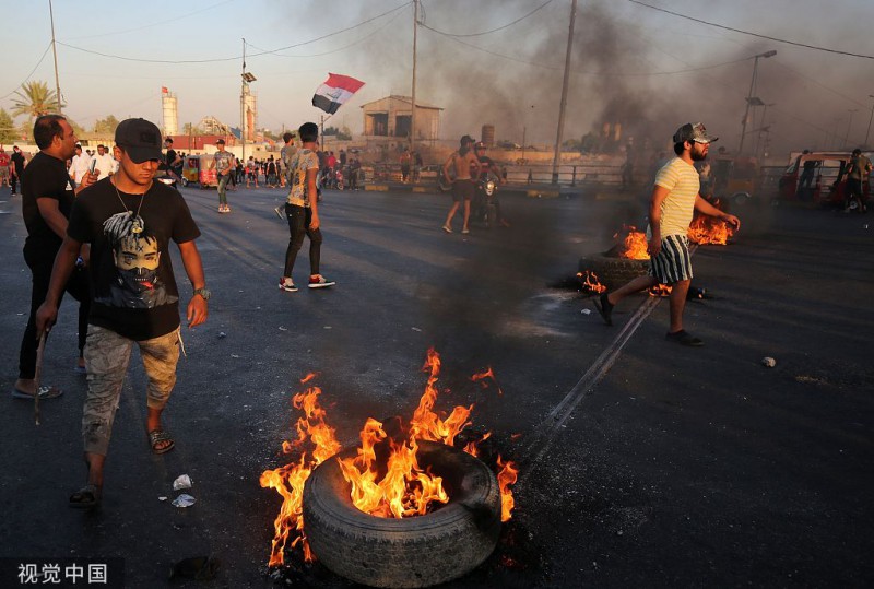 伊拉克示威抗议致近百人死亡 联合国呼吁停止暴力