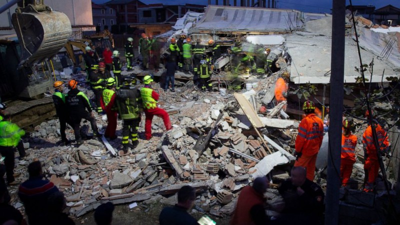 阿尔巴尼亚地震已致40人死 超650人受伤
