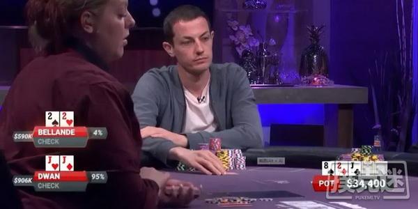 干燥牌面毒王重注，22暗三条该不该跟注