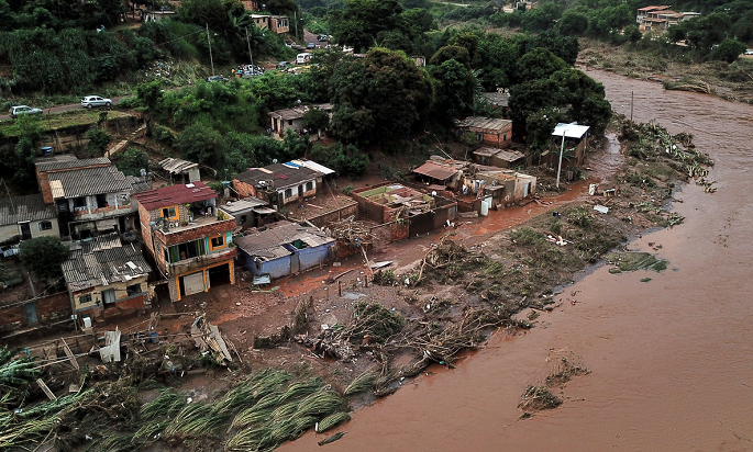 巴西东南部连日暴雨已导致50人死亡(图)