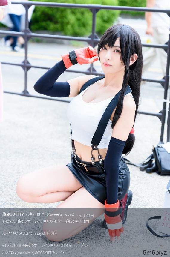 东京电玩展超美cosplay 正妹cosplay《最终幻想7》蒂法