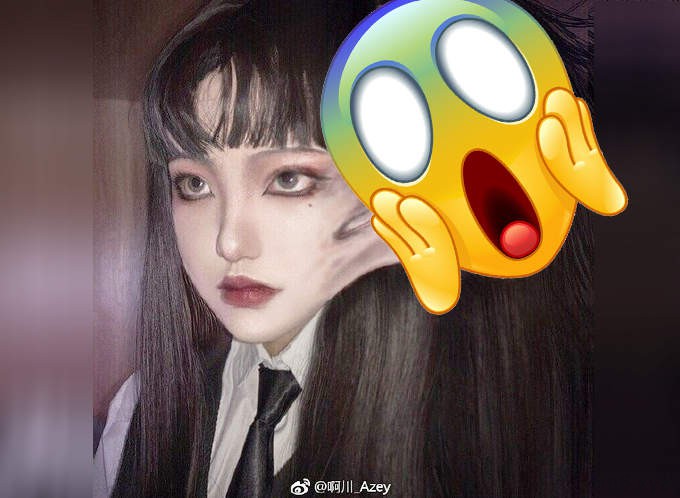 【蜗牛棋牌】啊川_Azeycosplay富江 妆感打扮还原度高