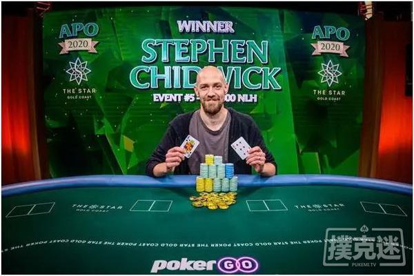 Stephen Chidwick登顶澳洲扑克公开赛积分榜