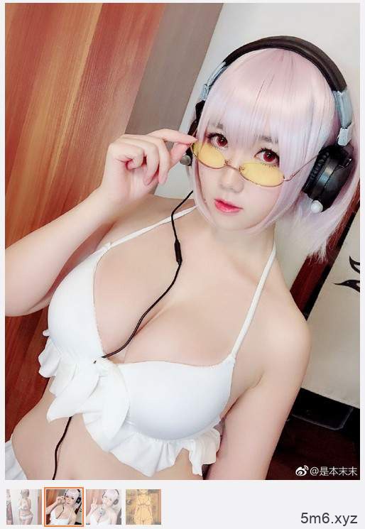 是本末末Cosplay《SSSS.GRIDMAN》新条茜 巨乳美女Coser二次元角色