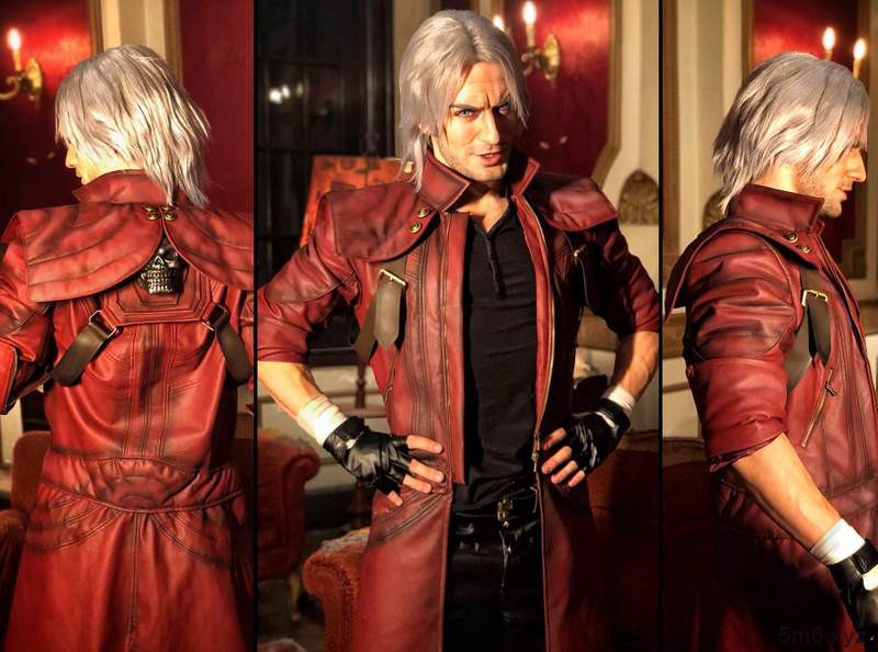 【蜗牛棋牌】肌肉帅哥Cosplay《恶魔猎人5》 腹肌男Leon Chiro角色扮演帅呆了