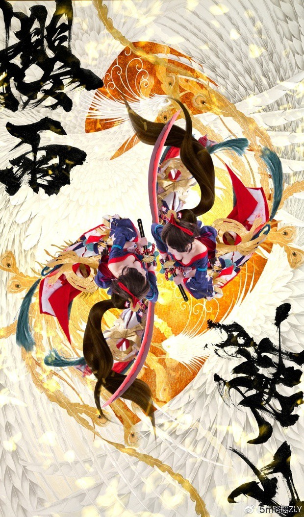 人称胖次姬 Coser走路摇ZLY高度扮演《阴阳师》单体最狂SSR妖刀姬