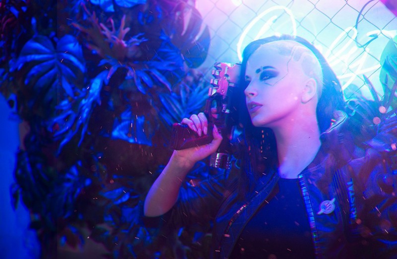 【蜗牛棋牌】霸气御姐cos《赛博朋友可2077》女主角 造型逼真炫酷十足