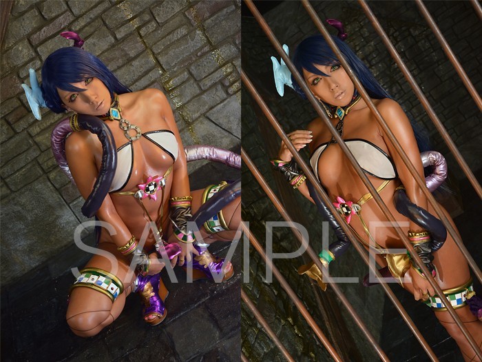 日本爆乳黑肉Coser「non」 闪闪发亮的古铜色肌肤才是王道