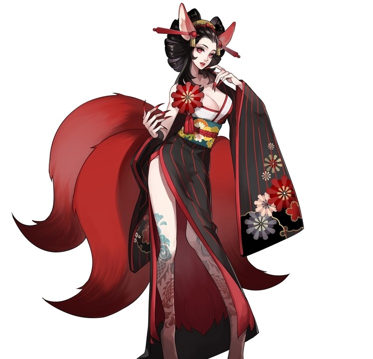 超性感Coser神还原《阴阳师》里的三尾狐 要被魅惑了
