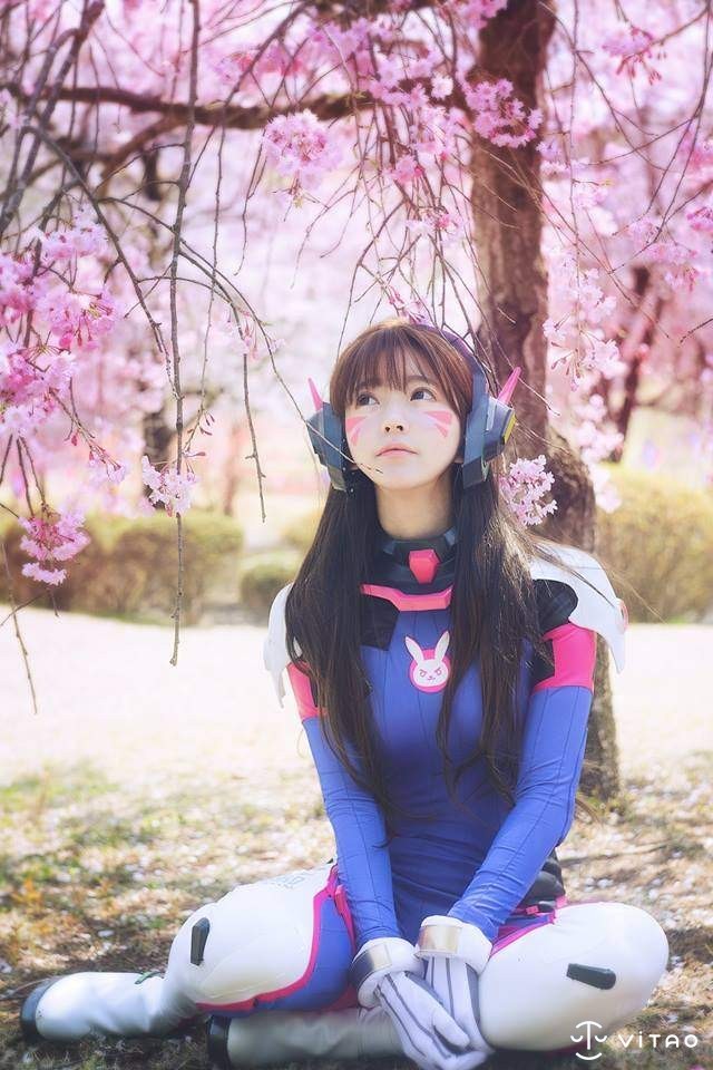 韩国超人气模特儿Yurisa Cosplay D.Va CG美少女甜美梦幻