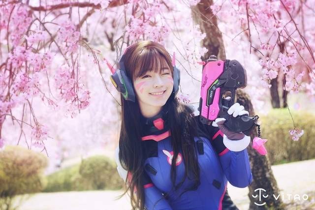 韩国超人气模特儿Yurisa Cosplay D.Va CG美少女甜美梦幻