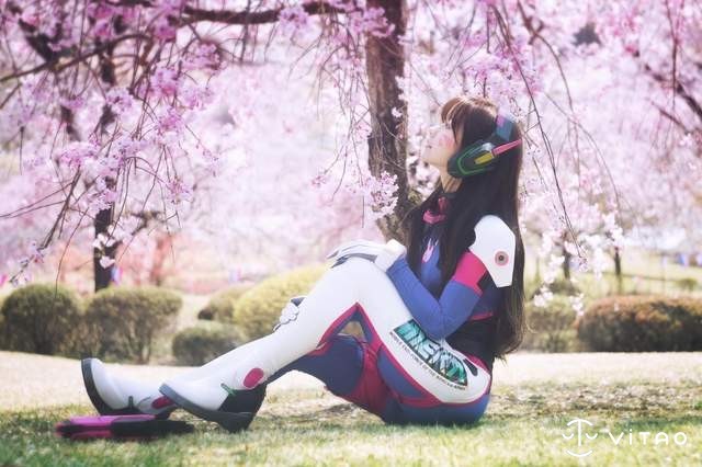 韩国超人气模特儿Yurisa Cosplay D.Va CG美少女甜美梦幻