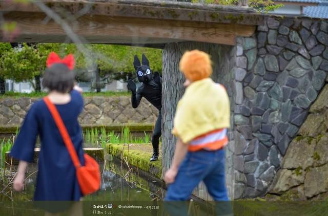 琪琪Cosplay魔女宅急便 黑猫助阵抢风采