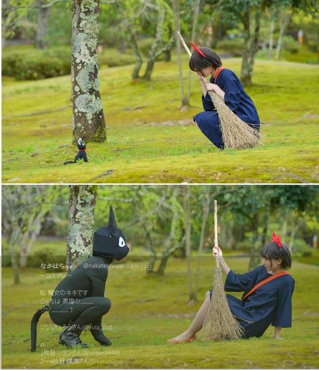琪琪Cosplay魔女宅急便 黑猫助阵抢风采
