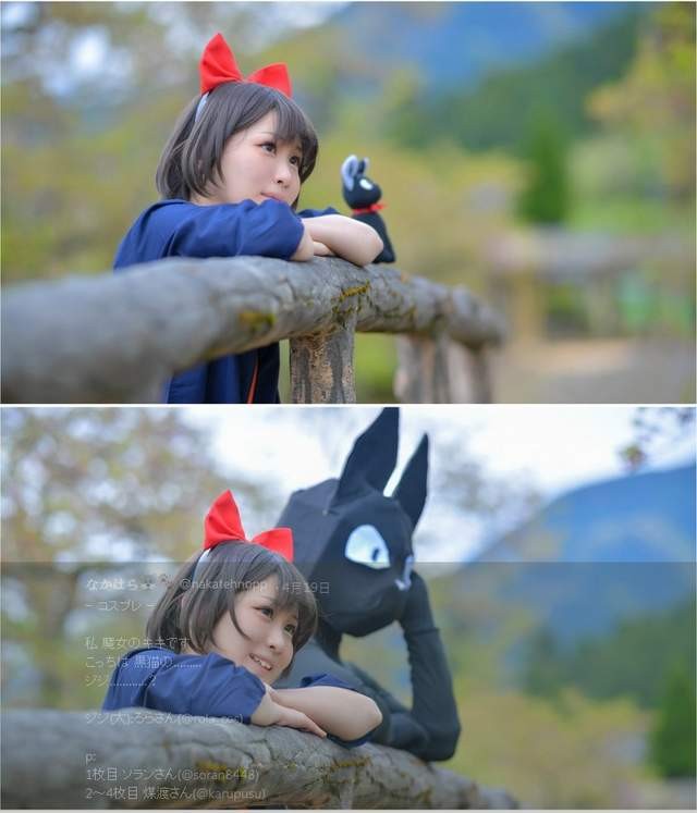 琪琪Cosplay魔女宅急便 黑猫助阵抢风采