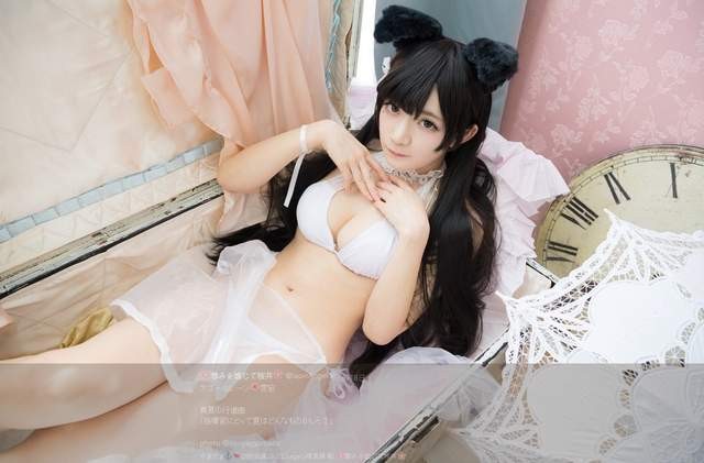 有痣美女cosplay碧蓝航线 性感黑色丝袜诱人