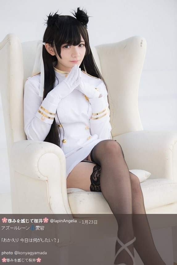有痣美女cosplay碧蓝航线 性感黑色丝袜诱人