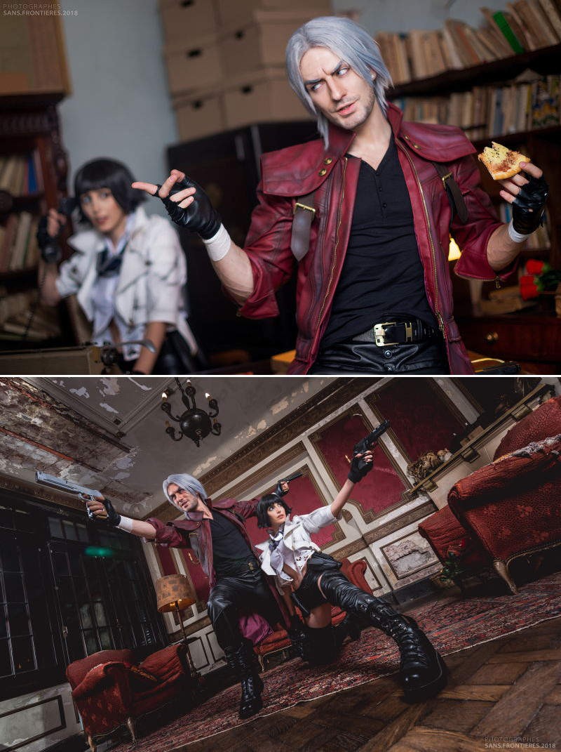 【蜗牛棋牌】肌肉帅哥Cosplay《恶魔猎人5》 腹肌男Leon Chiro角色扮演帅呆了