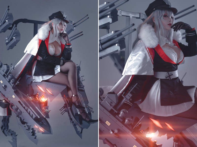 枣糕Cosplay《碧蓝航线》角色 高度还原性感角色