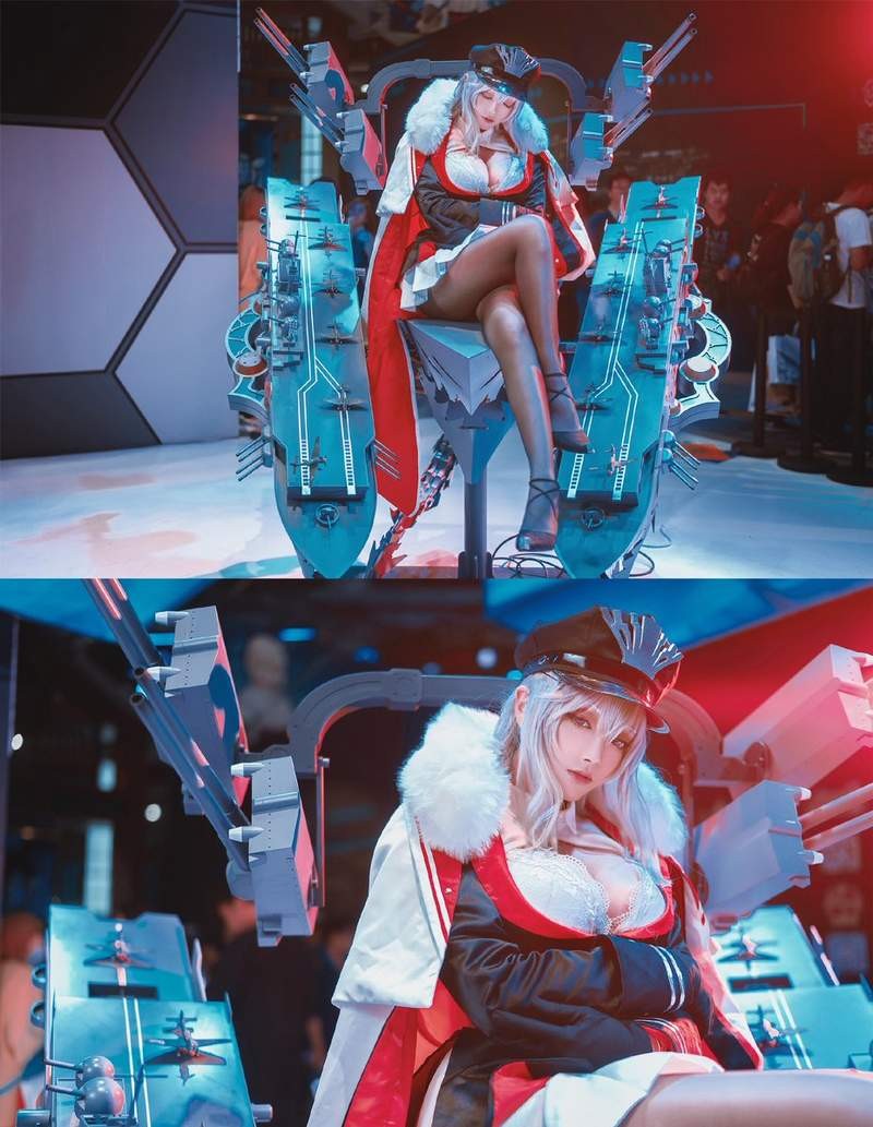 枣糕Cosplay《碧蓝航线》角色 高度还原性感角色
