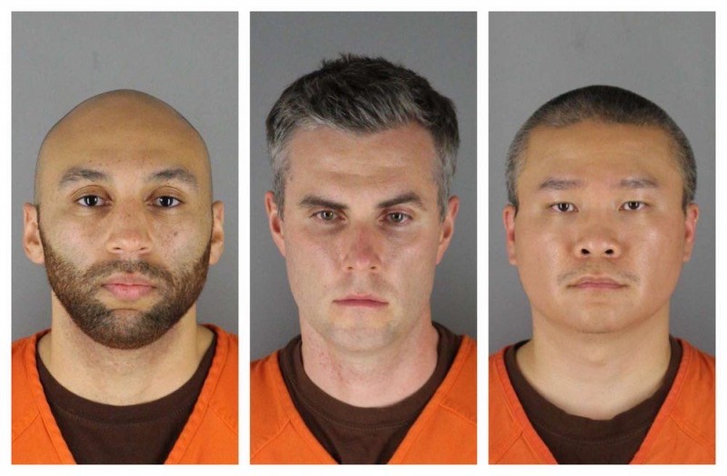 美国弗洛伊德案另外3名涉事警察出庭受审