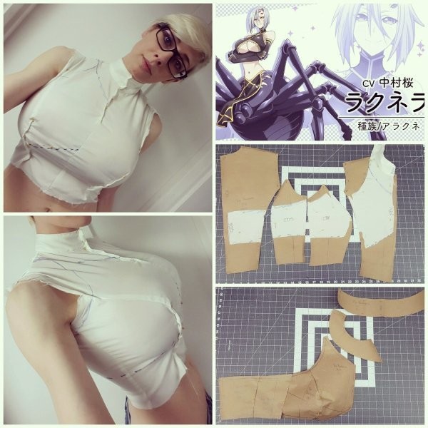 超凶性感模特挑战Cosplay「蜘蛛娘拉克涅拉」~爆乳装扮让网友高潮