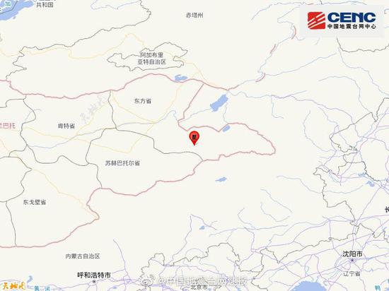 蒙古发生5.2级地震 震源深度10千米