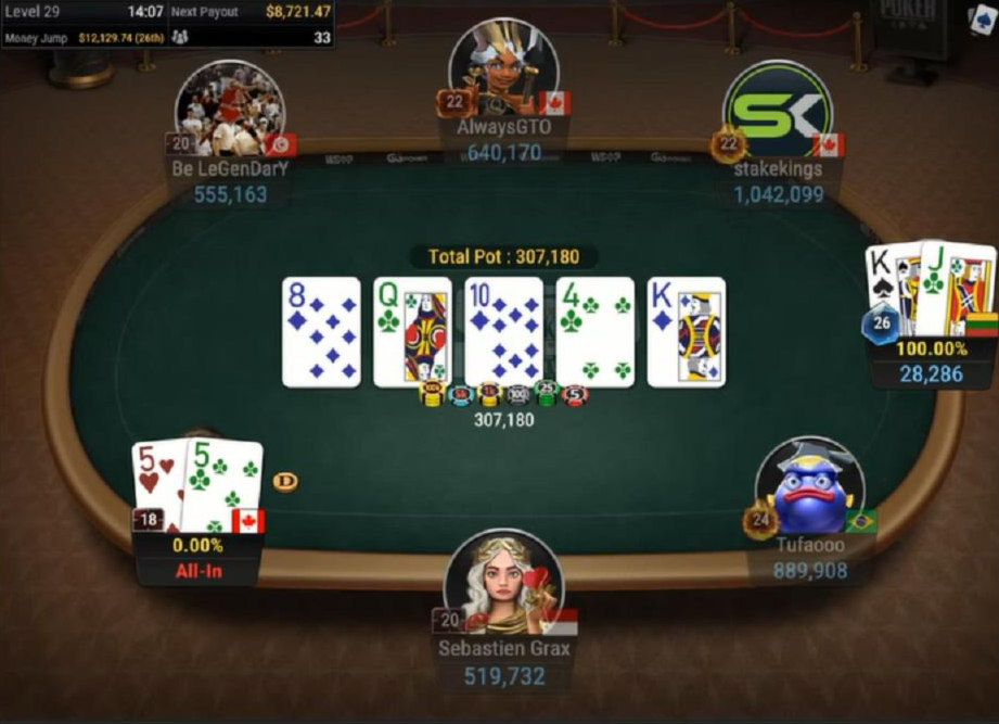 【蜗牛扑克】GG大师WSOP豪客赛丹牛55对遭河杀!本周中国时区赛抓紧夺金机会