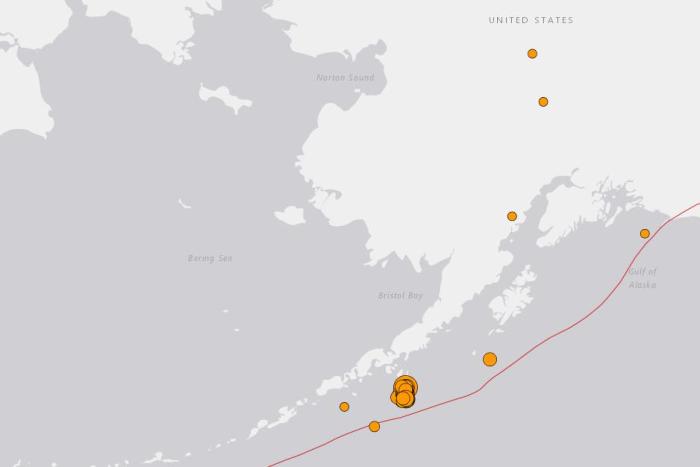 阿拉斯加7.5级强震后余震频发 5级以上余震达6次