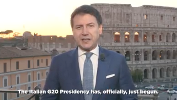 意大利正式接棒G20主席国 呼吁共建美好未来