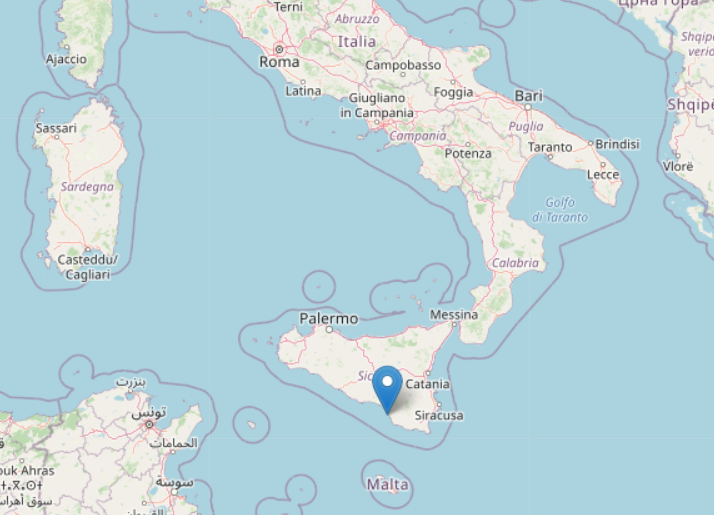 意大利西西里海岸发生4.6级地震 震源深度为30公里