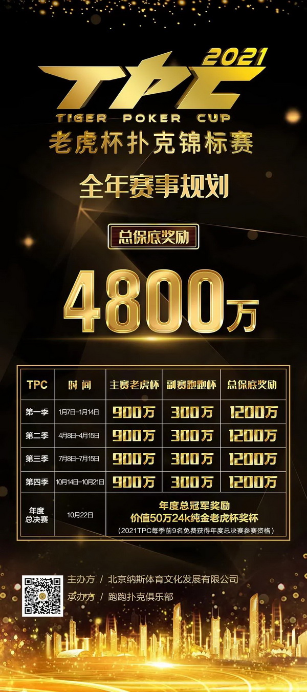 首个5000万系列赛事，2021TPC老虎杯第一季即将开战！