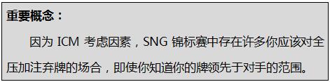 德州扑克SNG锦标赛