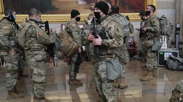 为保证就职典礼安全 美国国民警卫队将武装保卫国会
