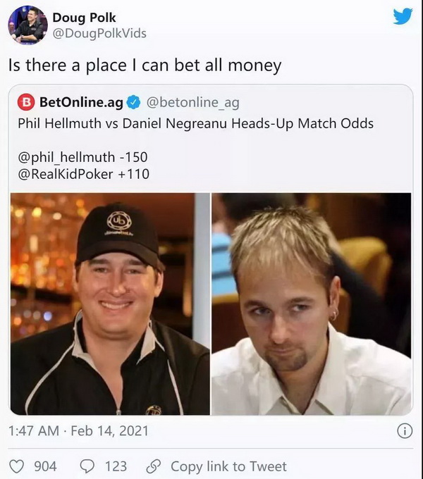 【蜗牛棋牌】立陶宛大佬Tony G挑战Phil Hellmuth!就一个条件 全球直播!