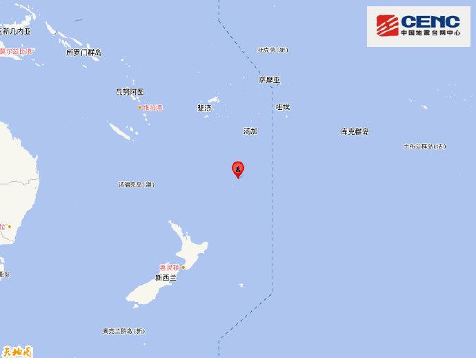 新西兰克马德克群岛地区附近发生6.7级左右地震