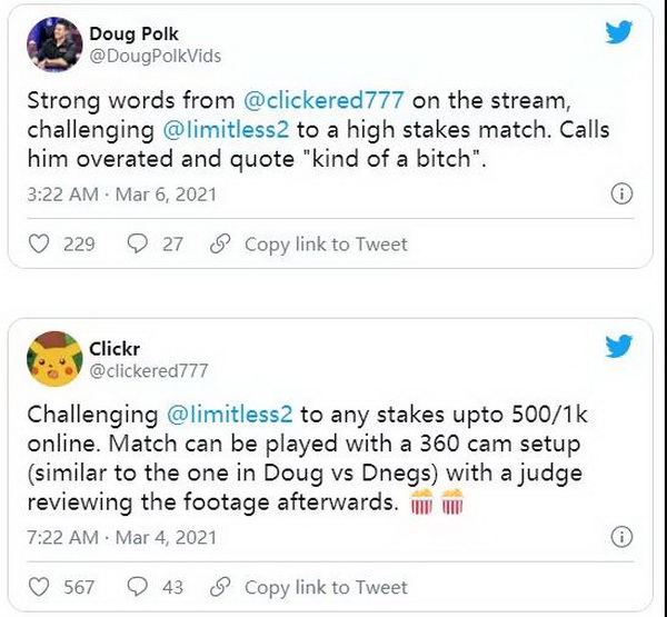 Doug Polk怀疑Fedor Holz vs limitless单挑有猫腻