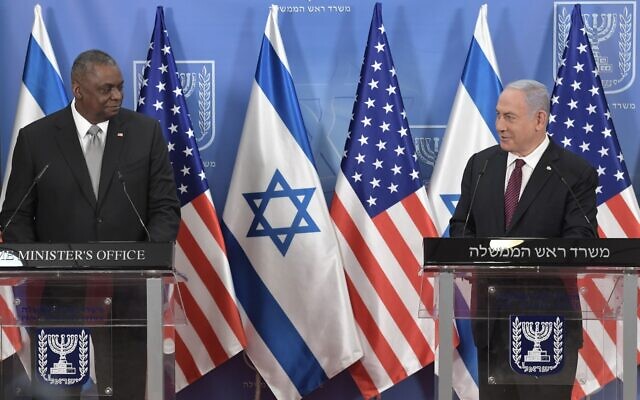 以色列总理与美国国防部长举行会谈