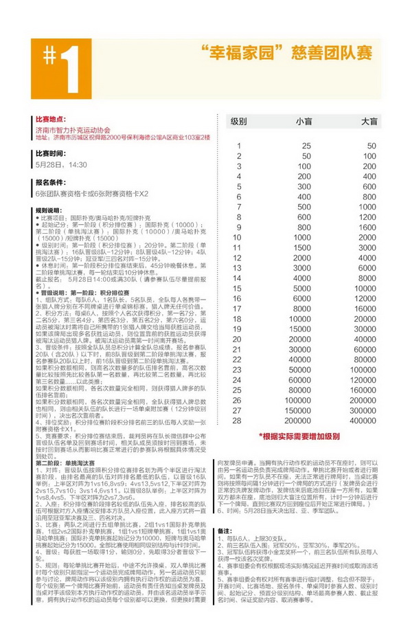 2021CPG®济南选拔赛-“幸福家园”慈善团队赛开始接受组队报名！