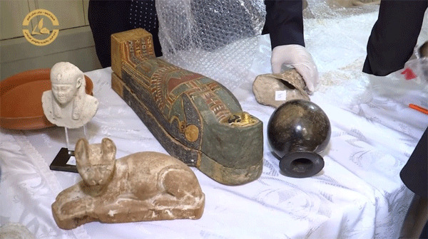 埃及追回114件走私到法国的文物