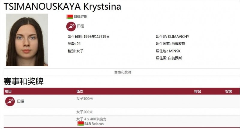 白俄罗斯女运动员拒绝回国 波兰捷克欧盟迅速卷入