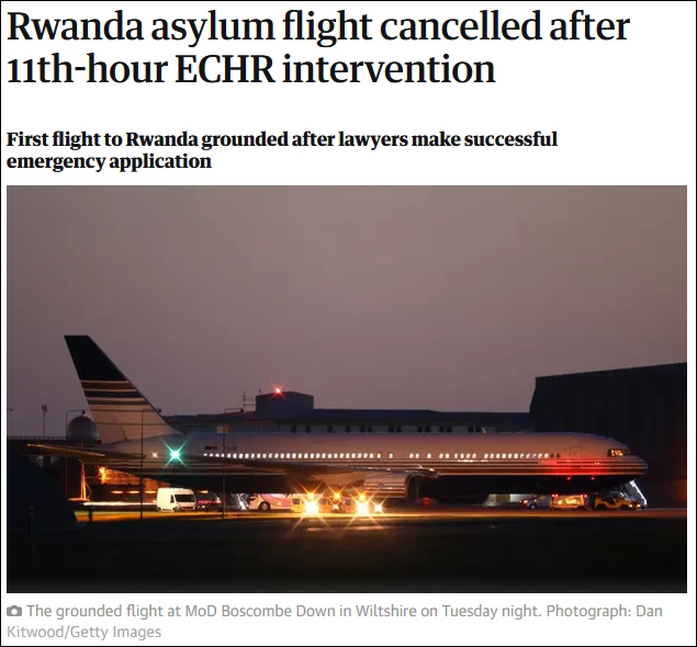 【蜗牛棋牌】引擎都开了 英国飞卢旺达的“难民包机”被紧急叫停