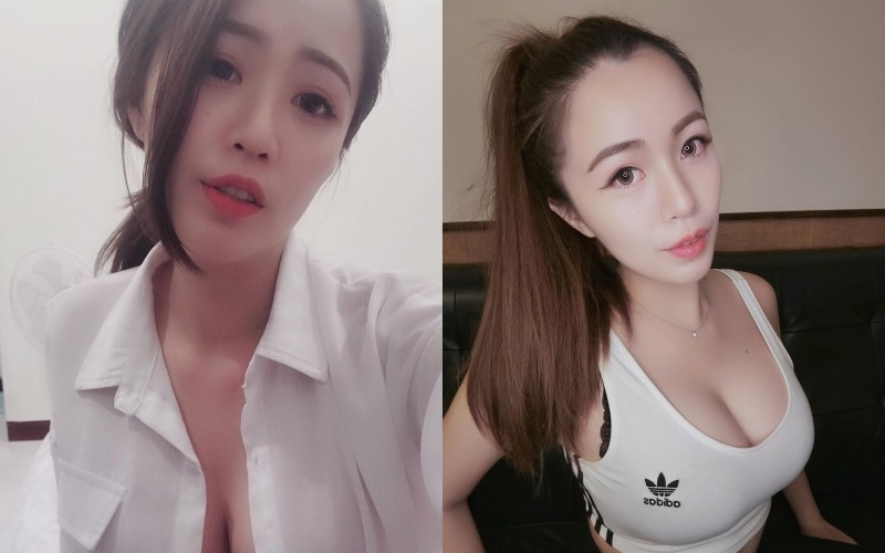 【蜗牛棋牌】正妹保險員「張箖」乳爆白襯衫！胸前「超巨車頭燈」直接溢出